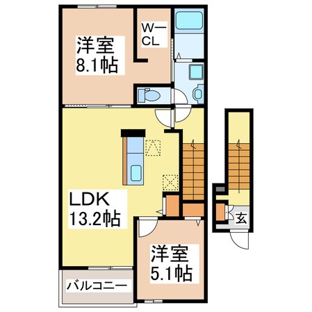 イースト　ワン　ハルズの物件間取画像